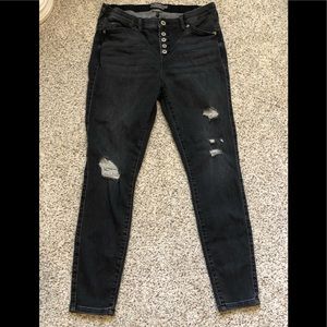 Torrid Bombshell Super Soft  skinny jeans Black 16 R
